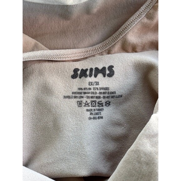 Skims Seamless Sculpt Mid Thigh Bodysuit Clay Size 2X/3X - Picture 10 of 10